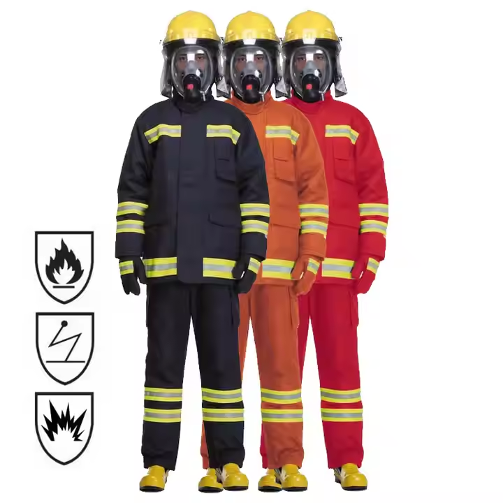 Twill Shell 4 Layers Fire Fighter Fireman Fire Fighting Firefighter Suits